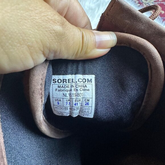 SOREL Rust Lace-Up Duck Boots Women Sz 8.5 Waterproof Winter Farmhouse Cottage - Picture 7 of 13